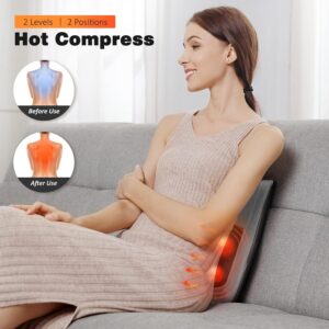 Back Massager Pillow Heating Function 15x13 Inch - Image 3