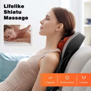 Back Massager Pillow Heating Function 15x13 Inch - Image 4