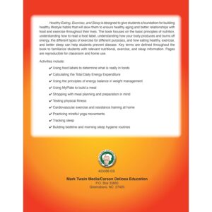 Healthy Eating Exercise Sleep Workbook Teens - Image 2