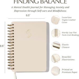 Mental Health Journal Daily 6-Month Beige - Image 2