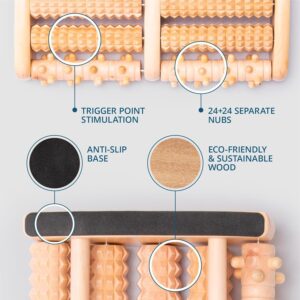 Wooden Foot Roller Acupressure Tool - Image 6